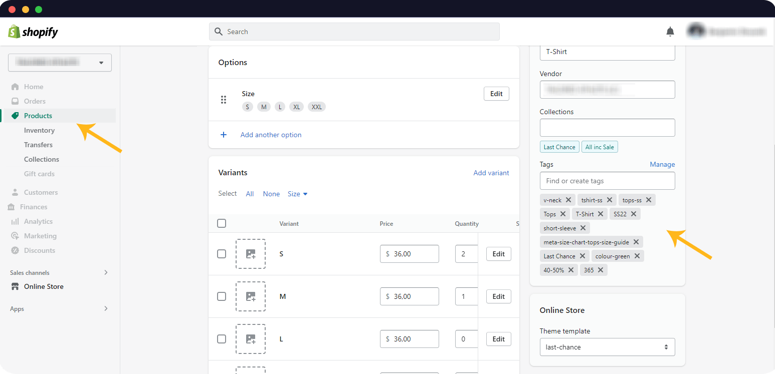 Shopify product tags SEO