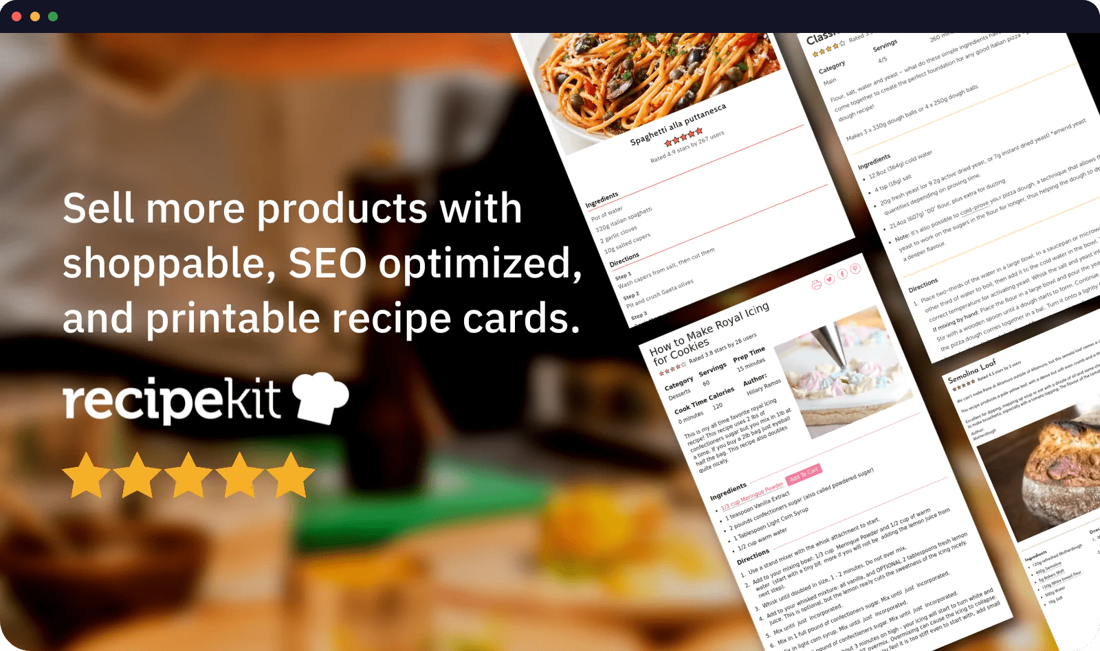 add recipes to shopify blog