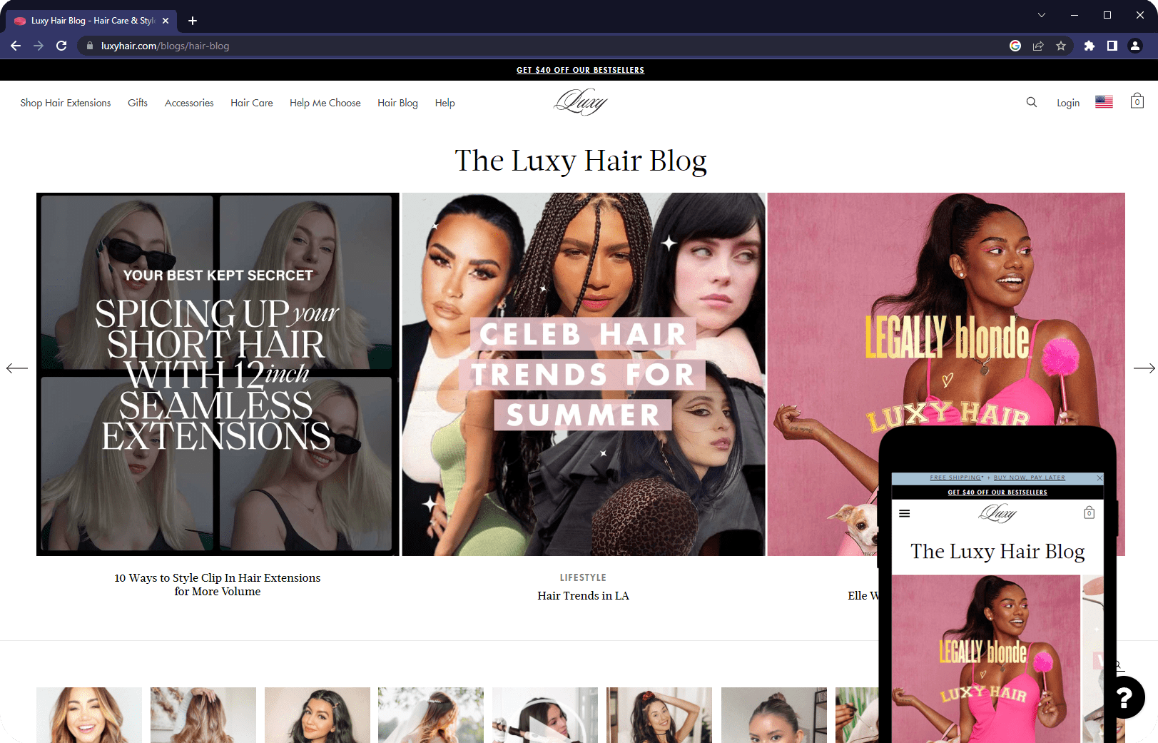best shopify blog page