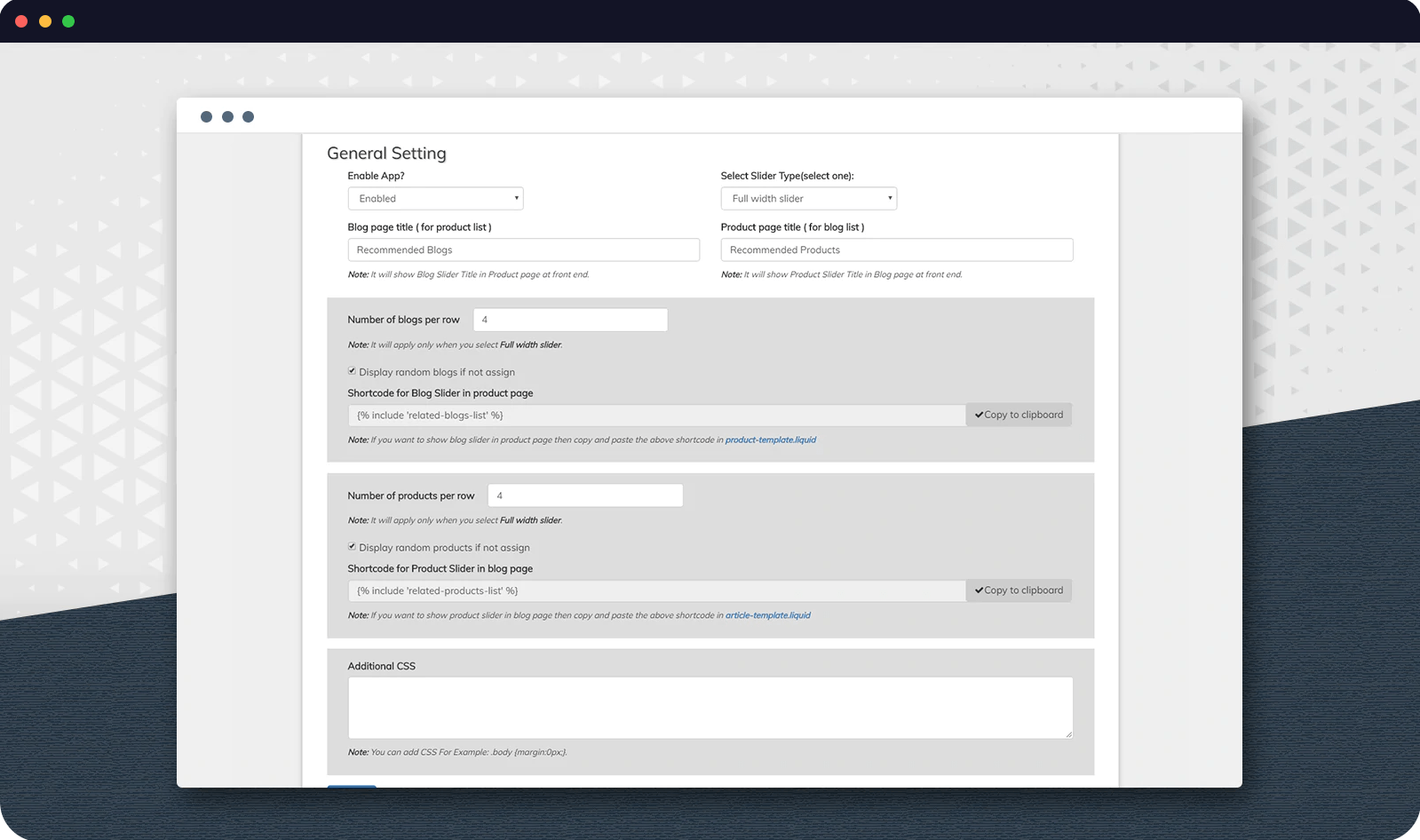 blog app for shopify