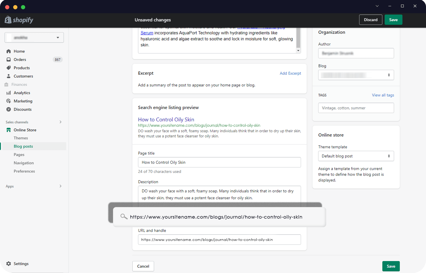 does changing shopify theme affect an SEO