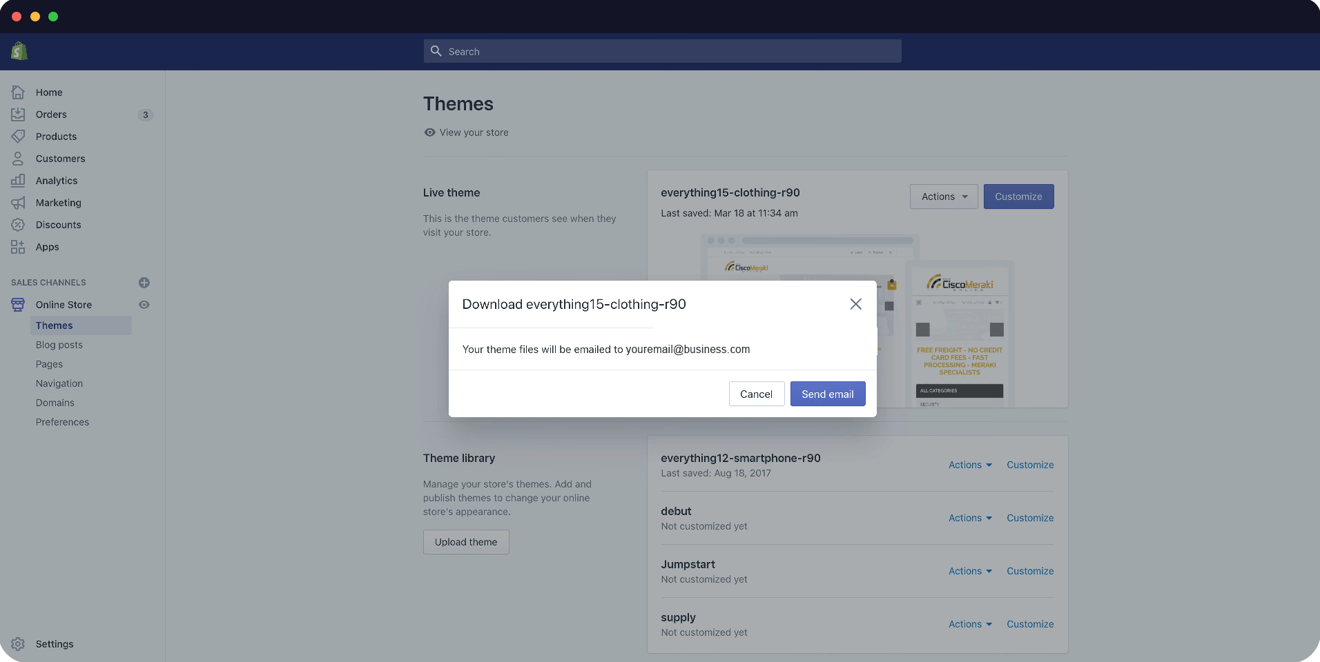 export shopify blog posts