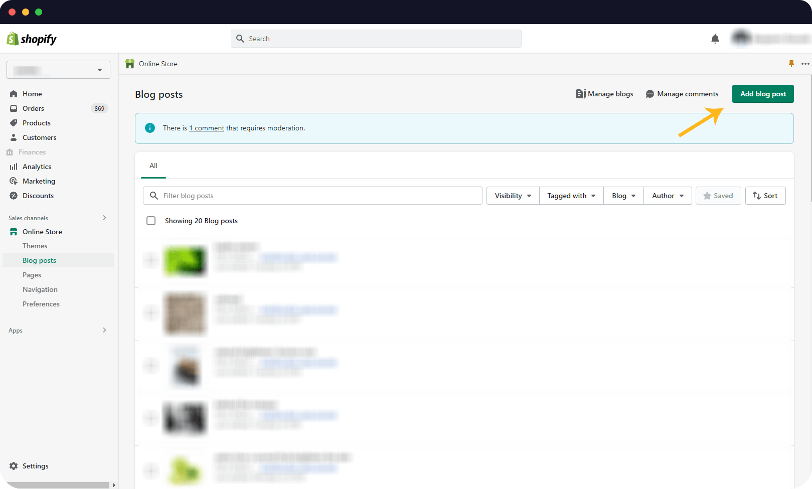 how to add a blog to your shopify store
