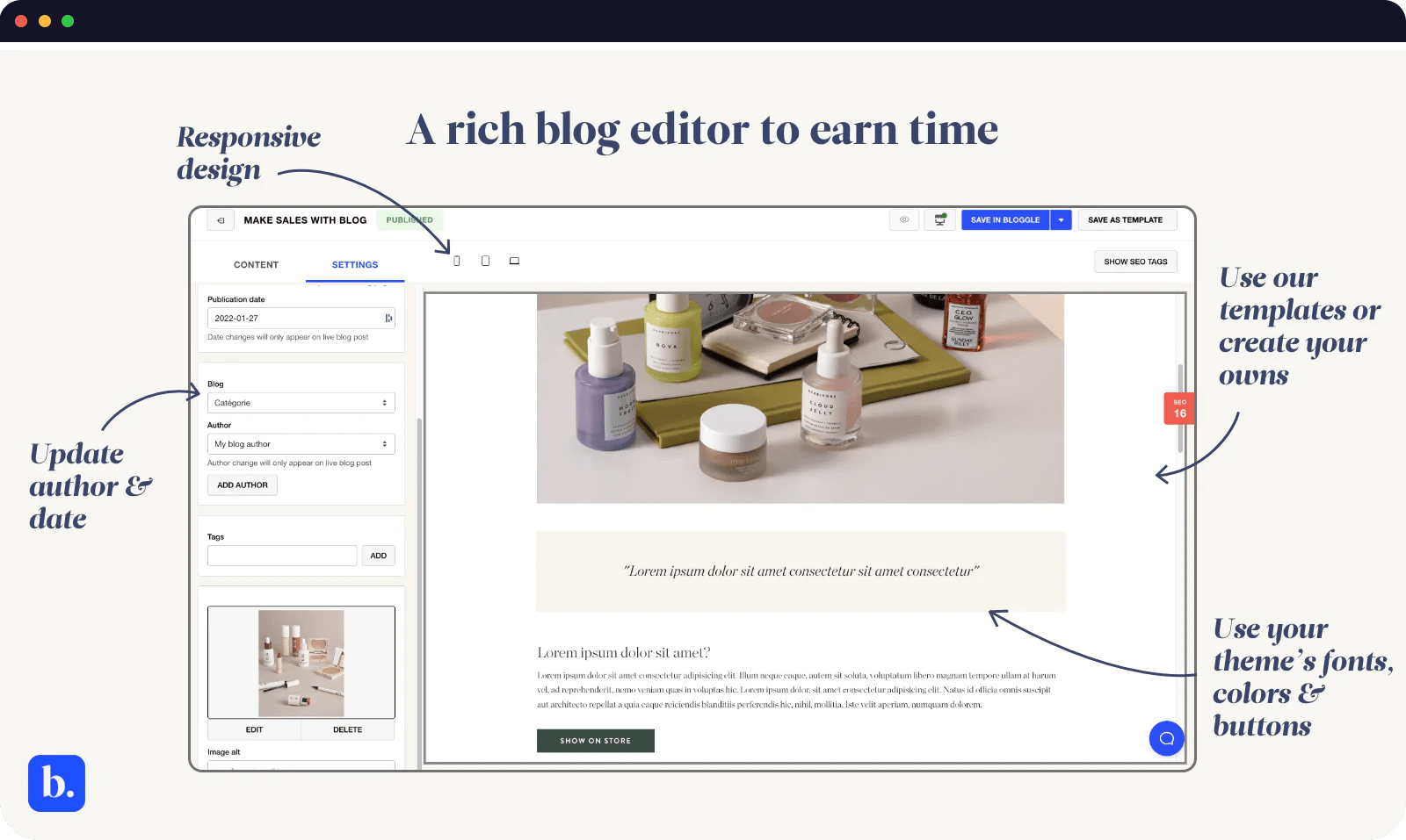 how to add a product to blog post shopify