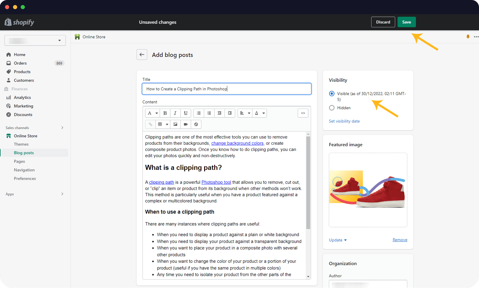 how to add blog to shopify