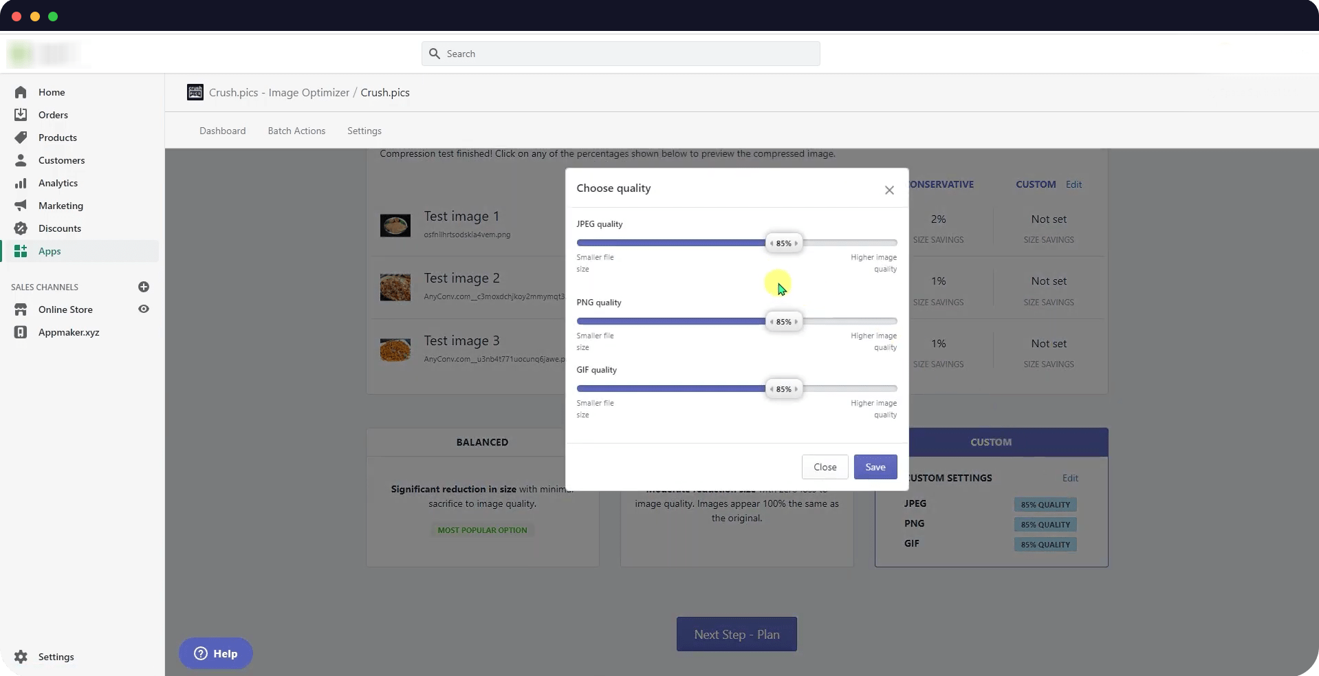 image optimization shopify