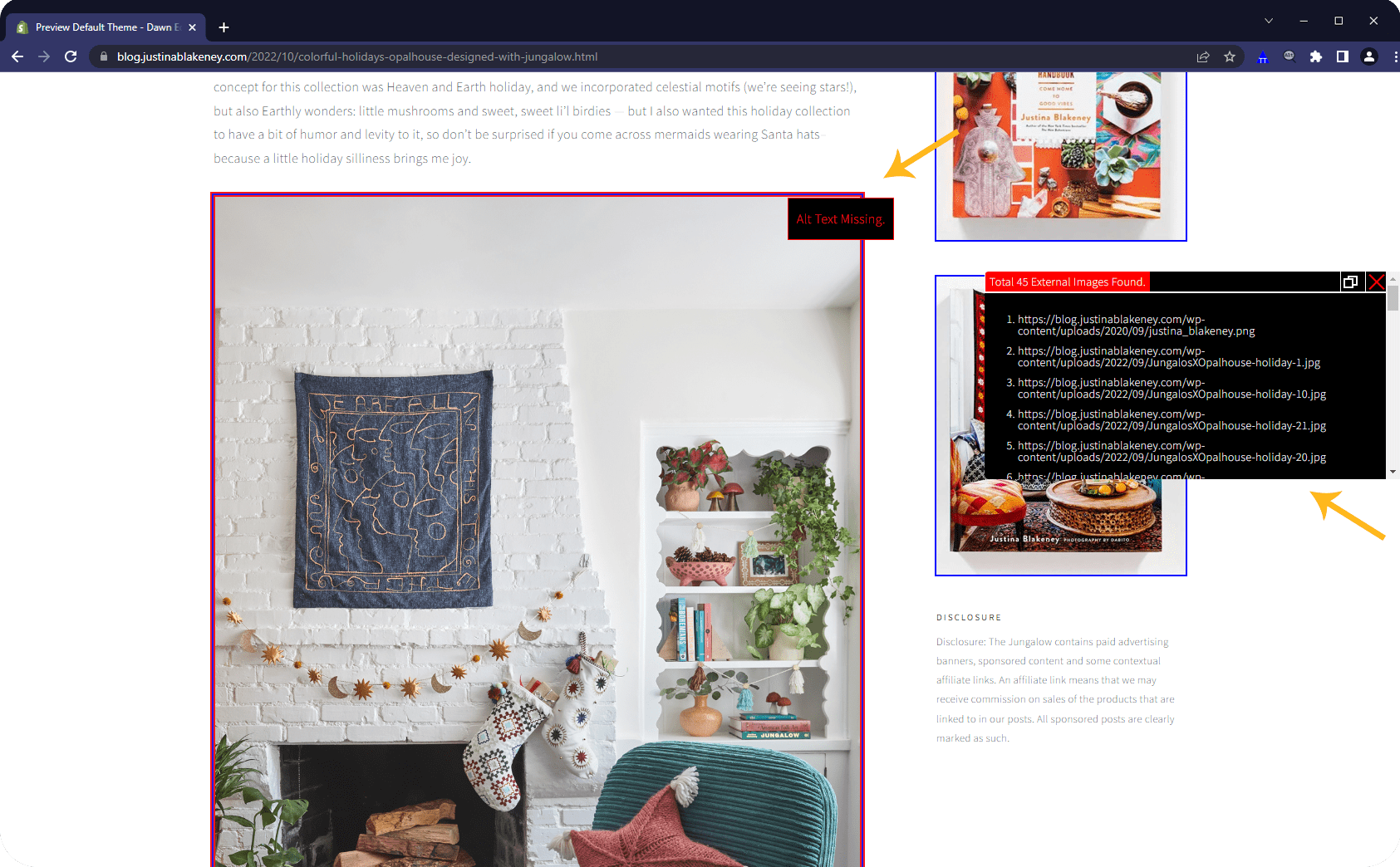 image seo alt text for shopify