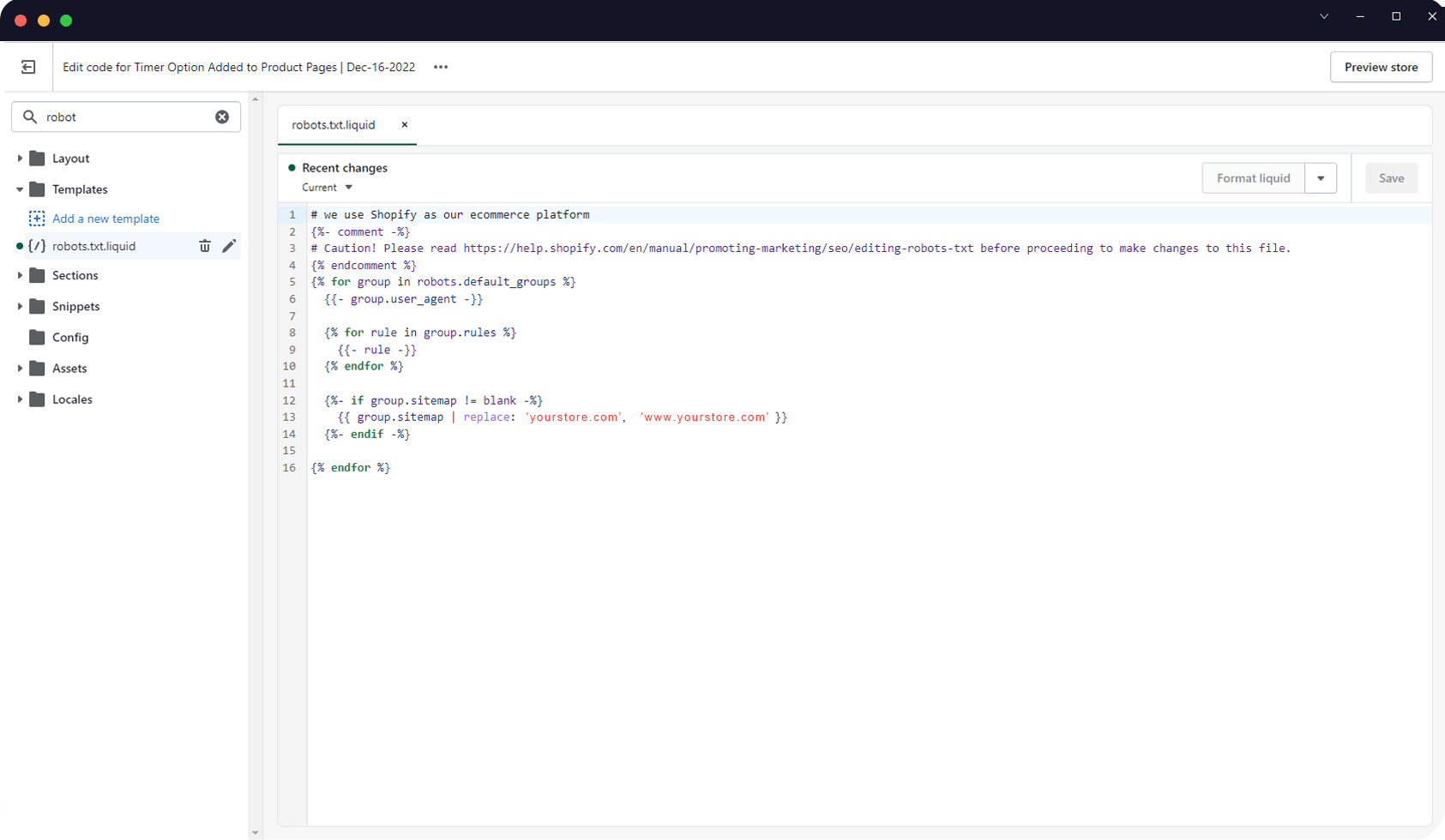 robots.txt shopify