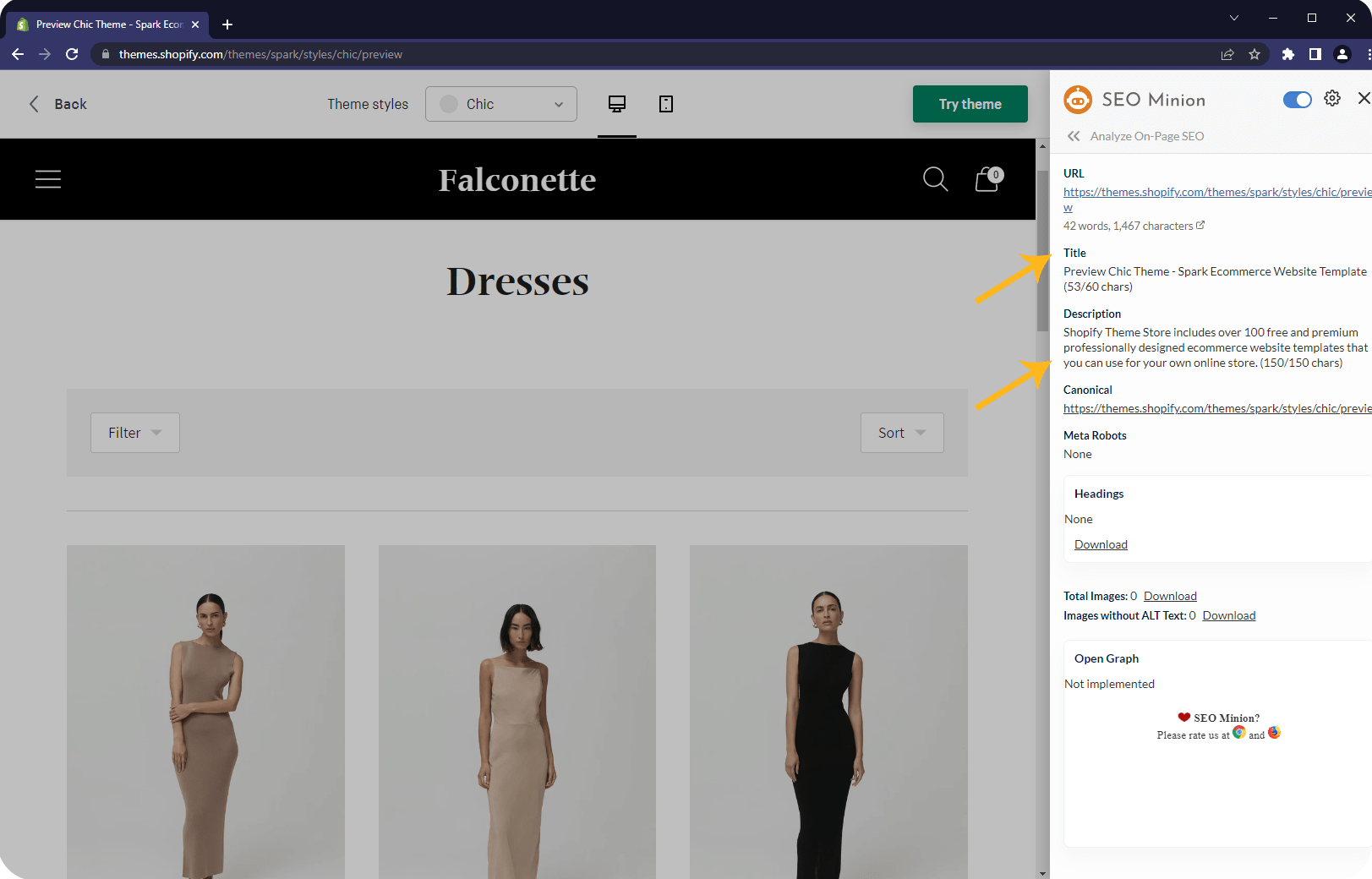 seo collection shopify
