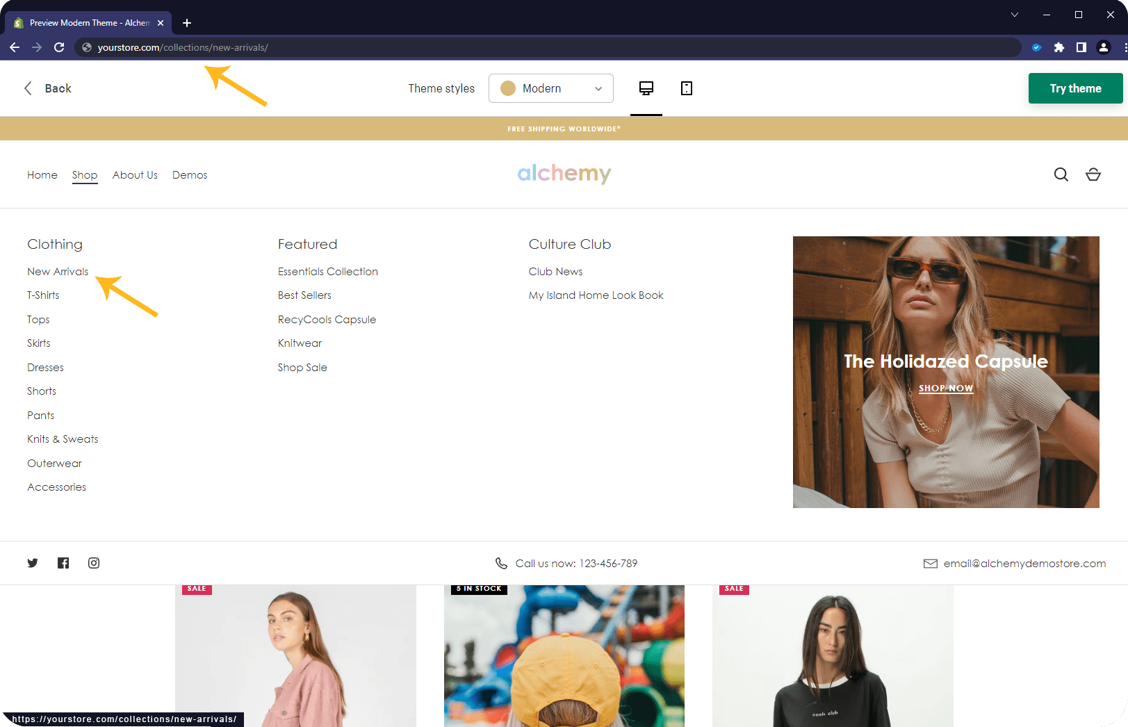 seo collections shopify