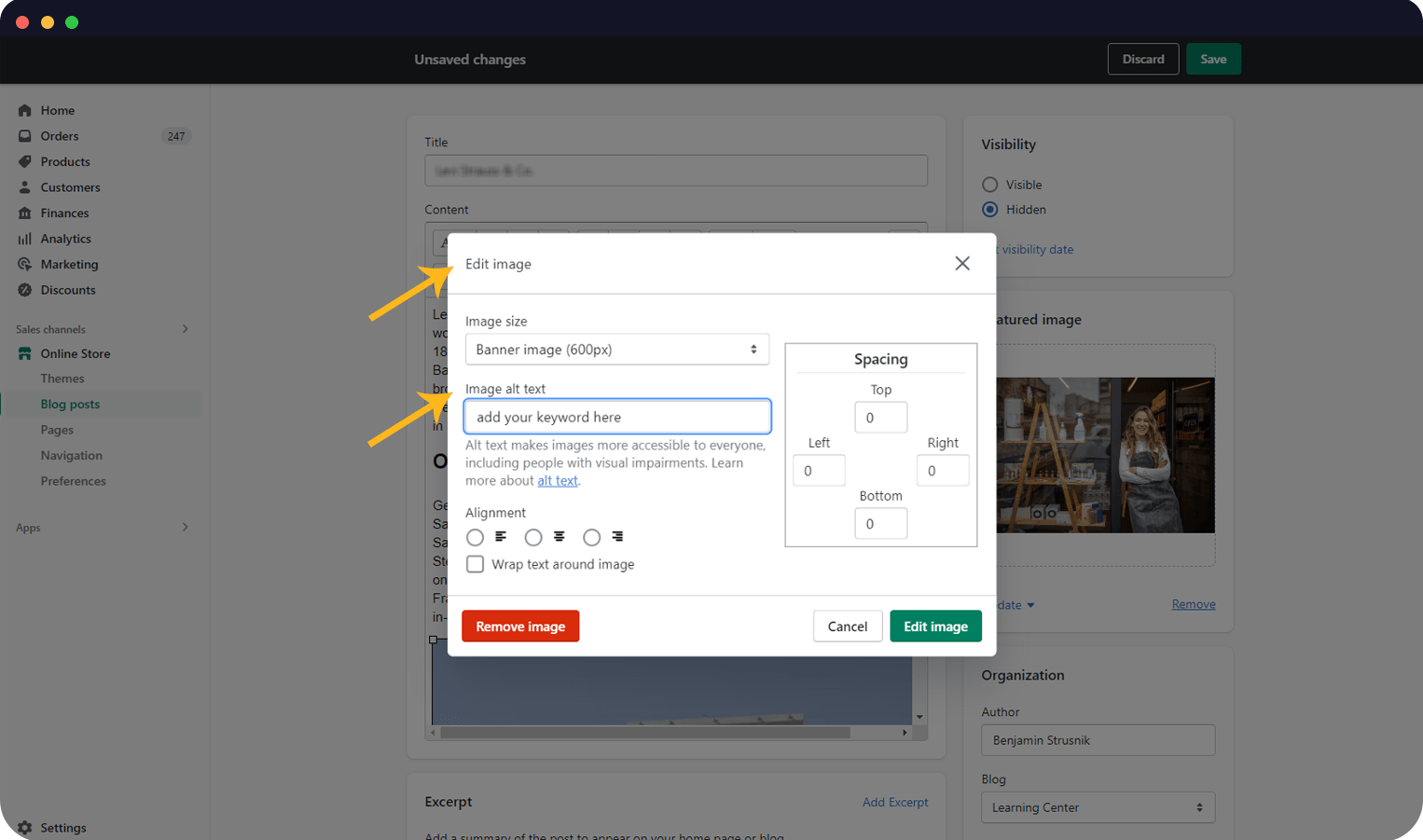 seo optimization shopify