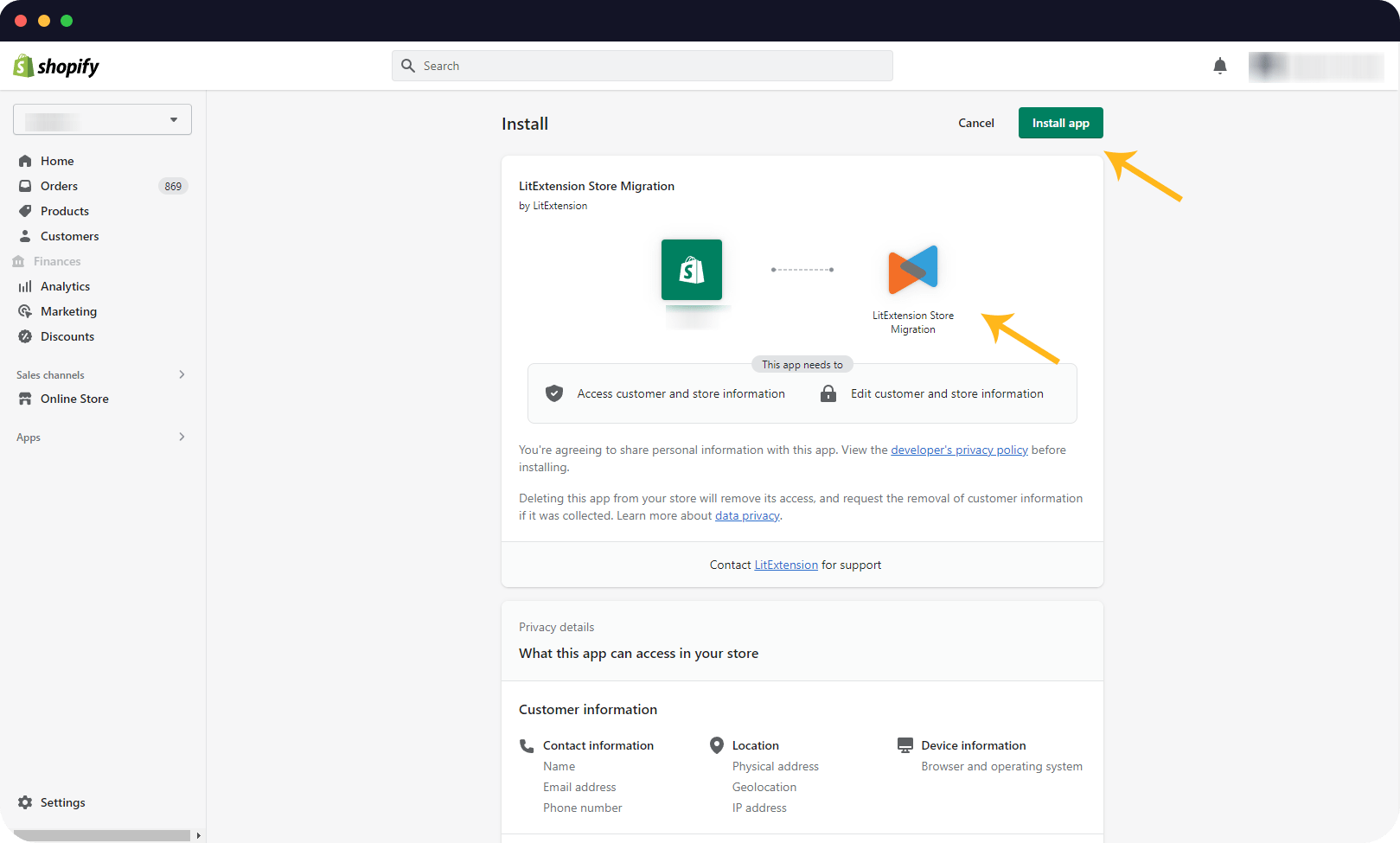 shopify export blog posts and comments