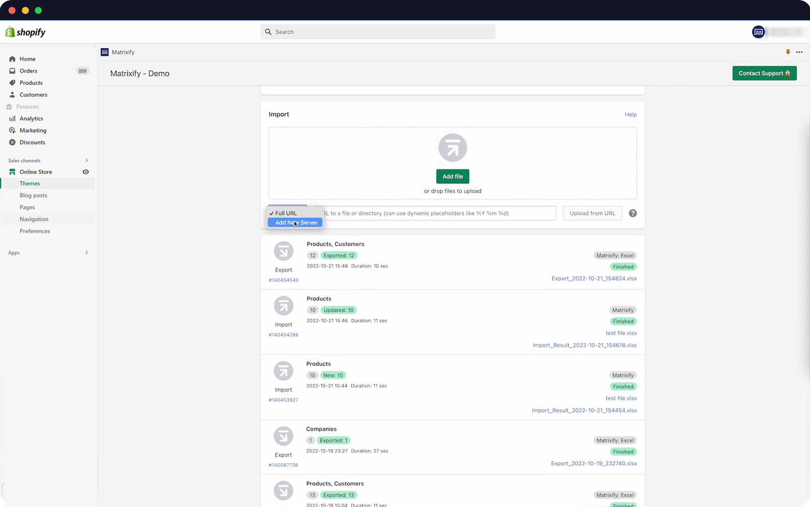 shopify import blog
