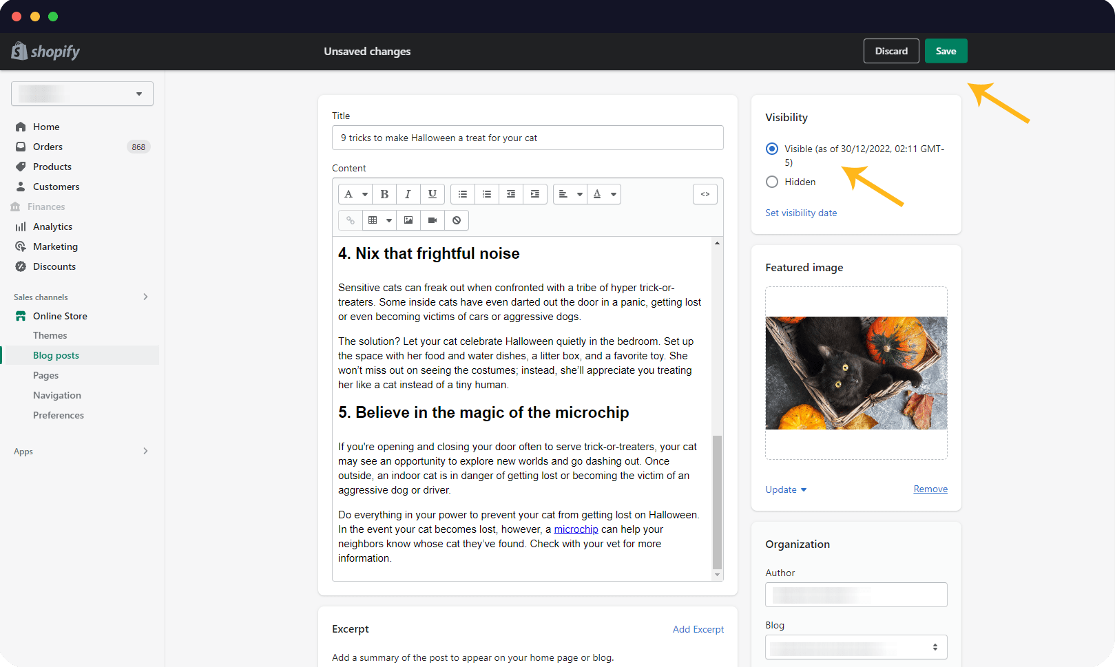 shopify seo blog