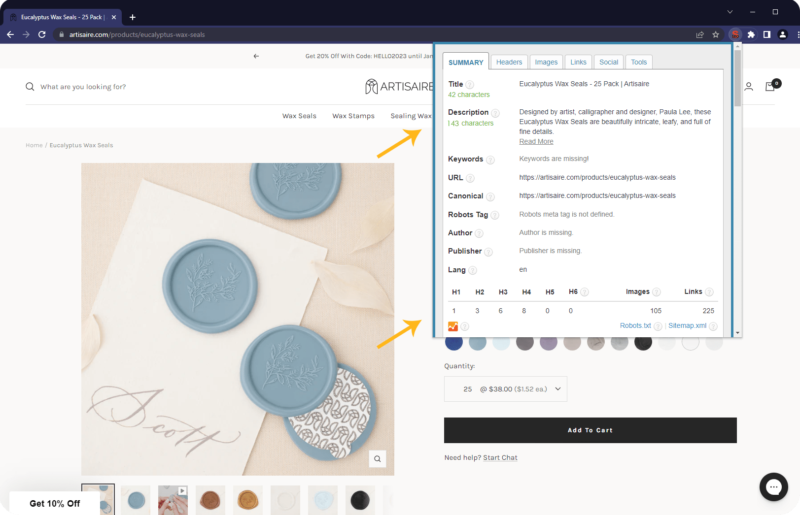 shopify seo for product variants