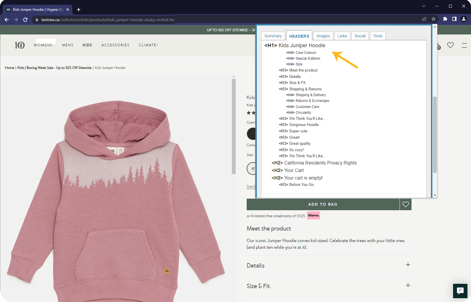 shopify seo product description